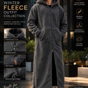 Amaan Vero Premium Winter Fleece Long Coat